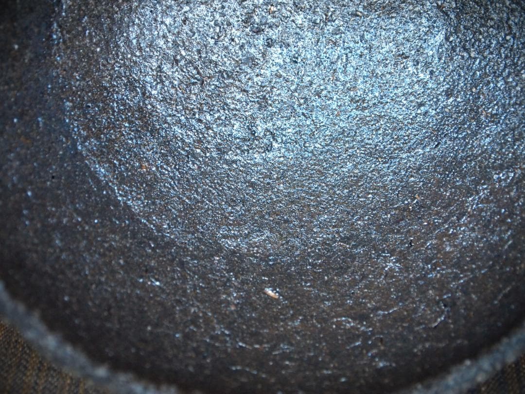 人気作家★鯉江明【父＆師：鯉江良二】常滑天竺手荒土鉄碗Ａ