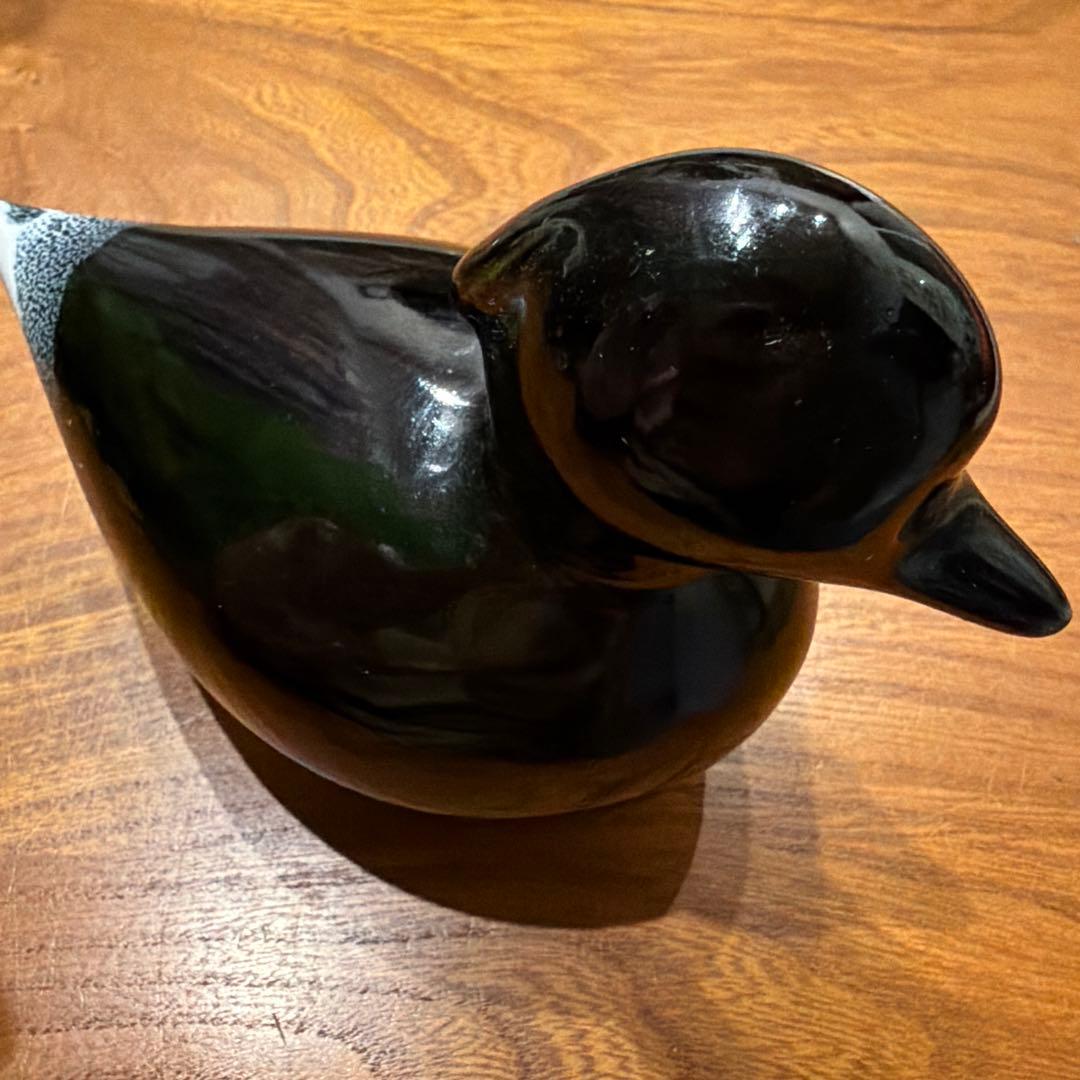 アンティーク　フィンランド製　ラップランド粘土　アヒル　刻印あり