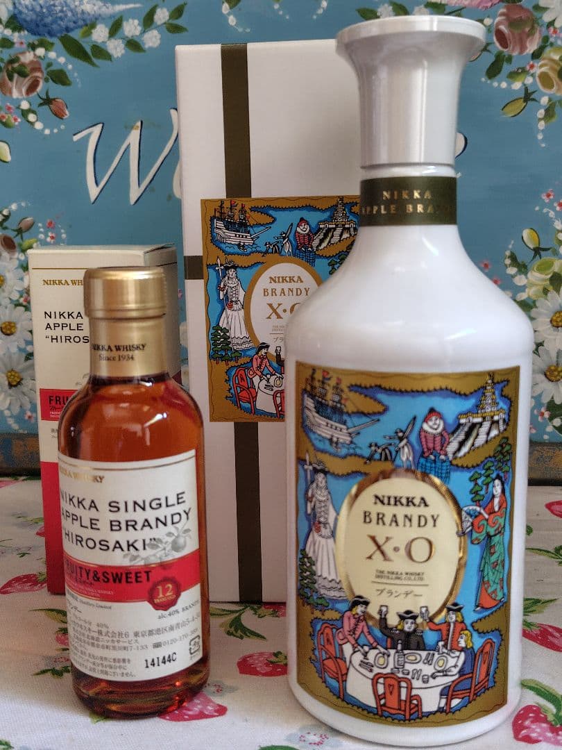 【美品】ニッカウヰスキー　ブランデー　弘前12年　180ml、 XO 700ml