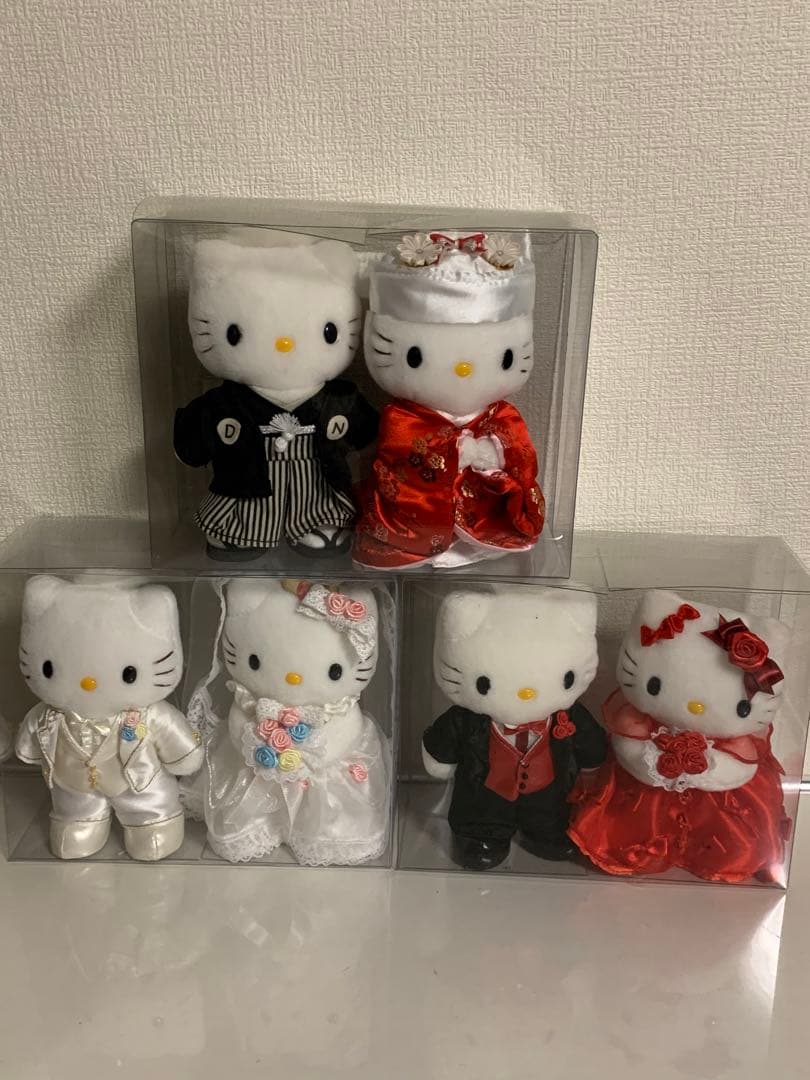 ハローキティ ダニエル ウエディングぬいぐるみ 5セット