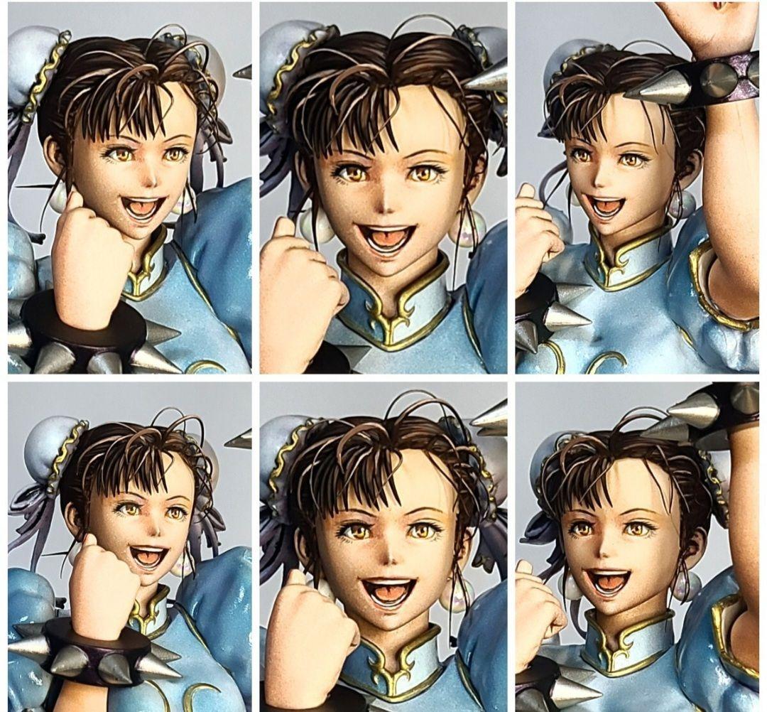 二次元 リペイント 春麗 チュンリー 顔の描き直し 頭髪追加 一番くじ A賞