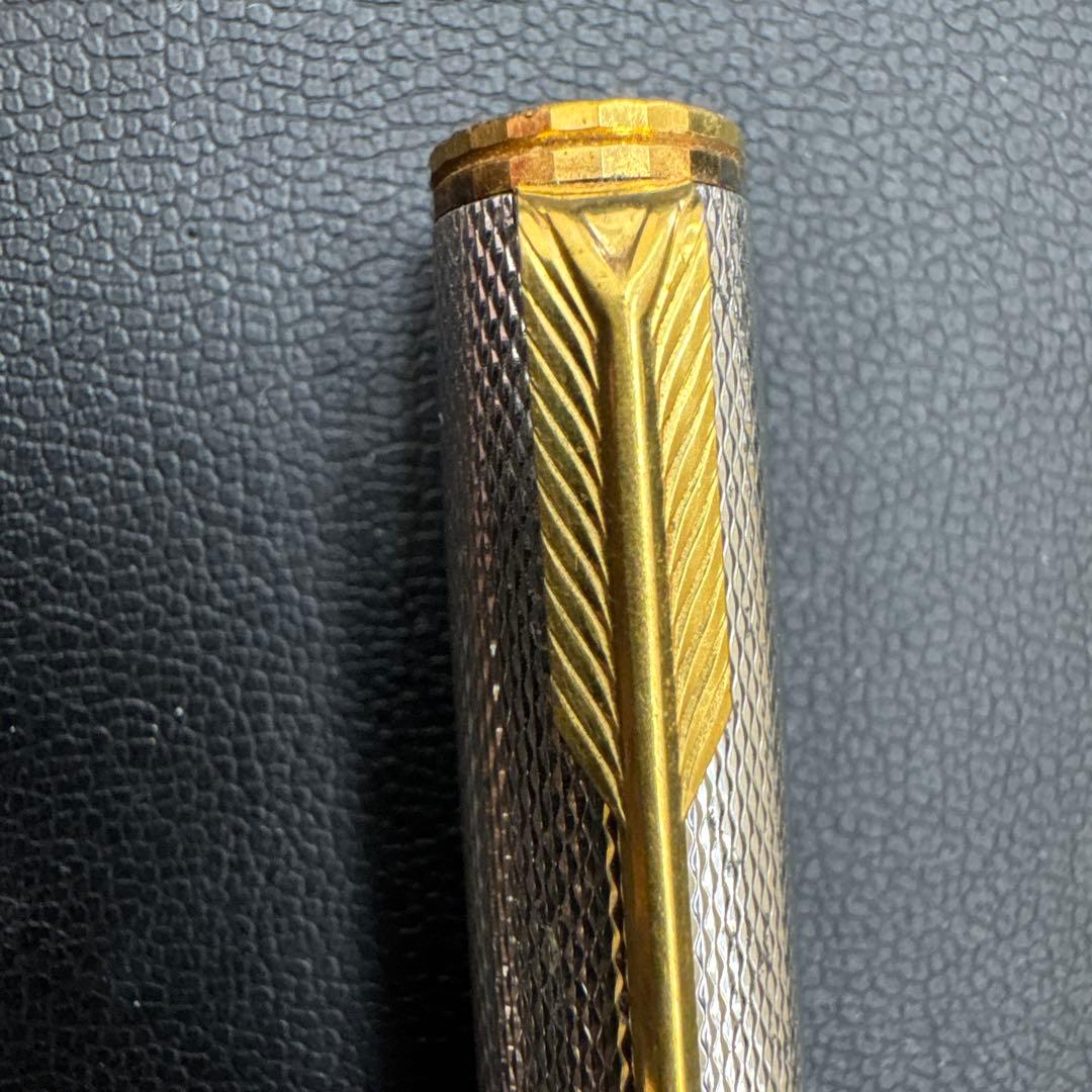 Parker 万年筆 シルバー ゴールドクリップ　ペン先18K