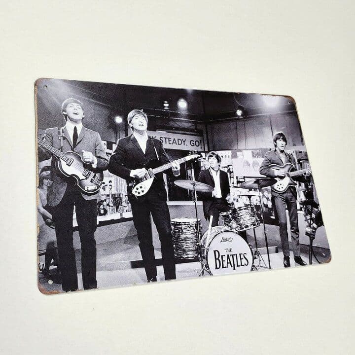 デザイン看板A4】ビートルズ sl★ポスター絵ブリキ看板グッズ雑貨ジョンレノン