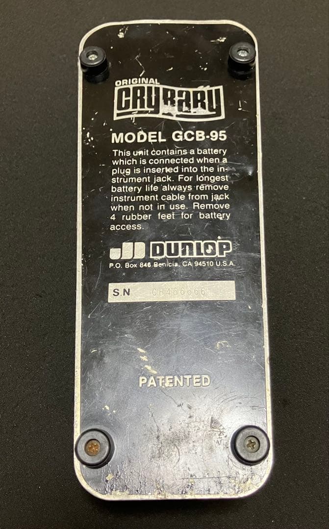 Cry Baby GCB-95 80年代　Jim Dunlop Wah ワウ