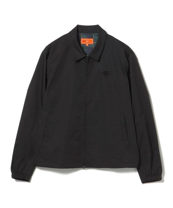 未使用 新作 ビームスゴルフ 緑チェック ブルゾン ブラック 黒 M