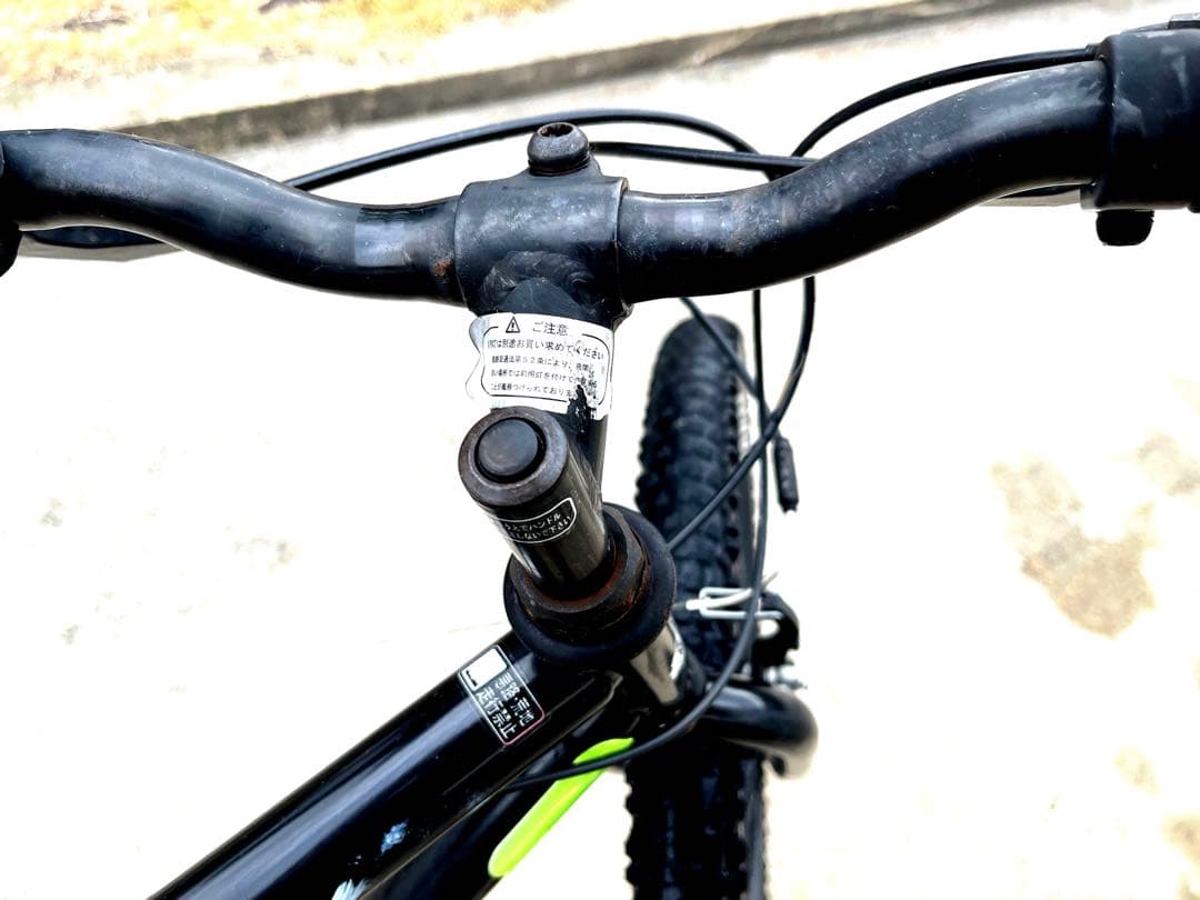 マウンテンバイク クロスバイク 26インチ ブラック 引取り限定