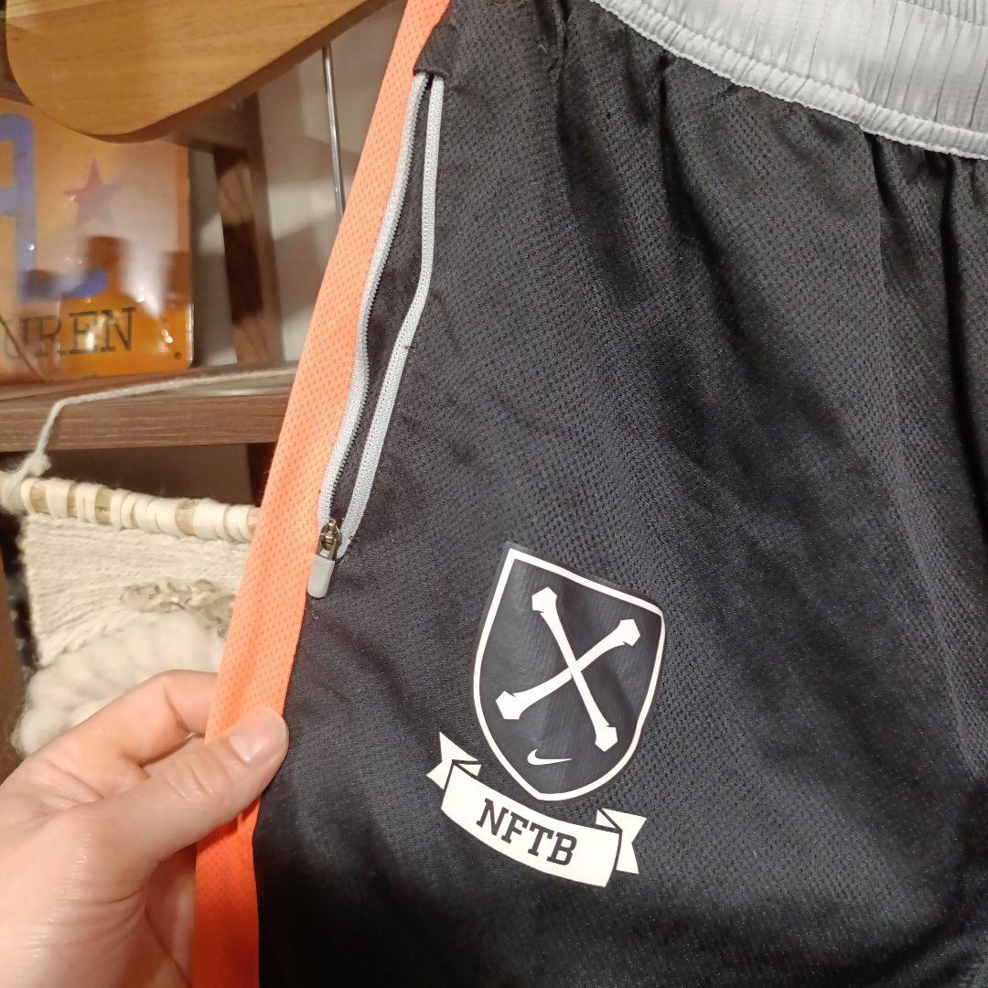 NIKE ナイキ nftb 薄手ジャージ 上下 セットアップ L 蛍光オレンジ色