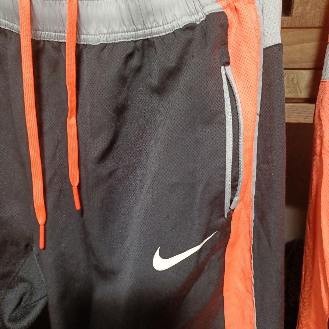 NIKE ナイキ nftb 薄手ジャージ 上下 セットアップ L 蛍光オレンジ色