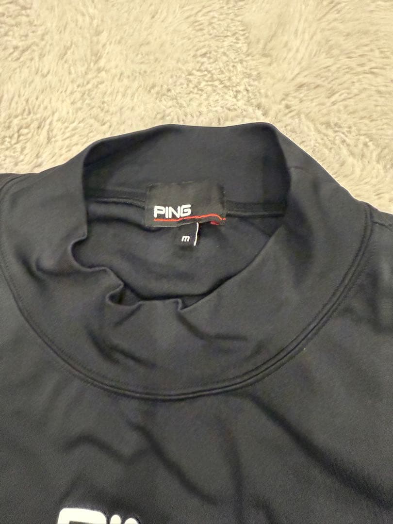 PING ブラックシャツ＆パンツセット L