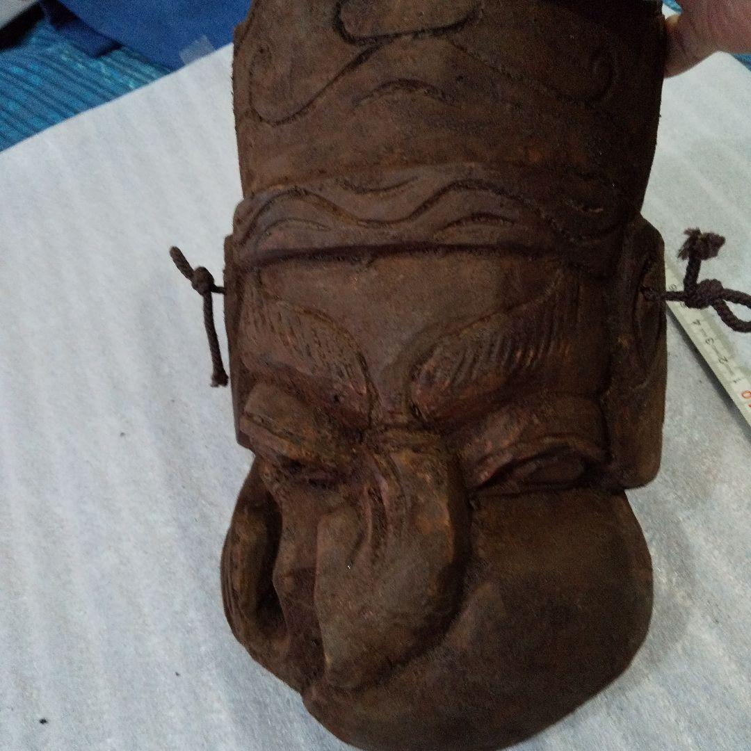 中国　古玩具　 中国面 　珍品面　古木彫り