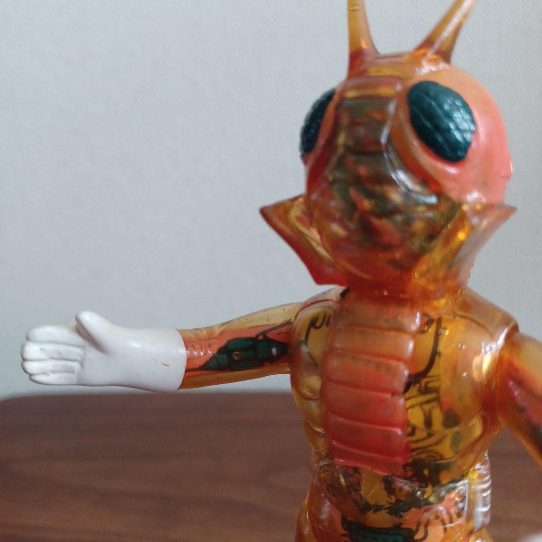 当時物ポピー製 スケルトンモールドあり「仮面ライダーV3 」希少ソフビフィギュア