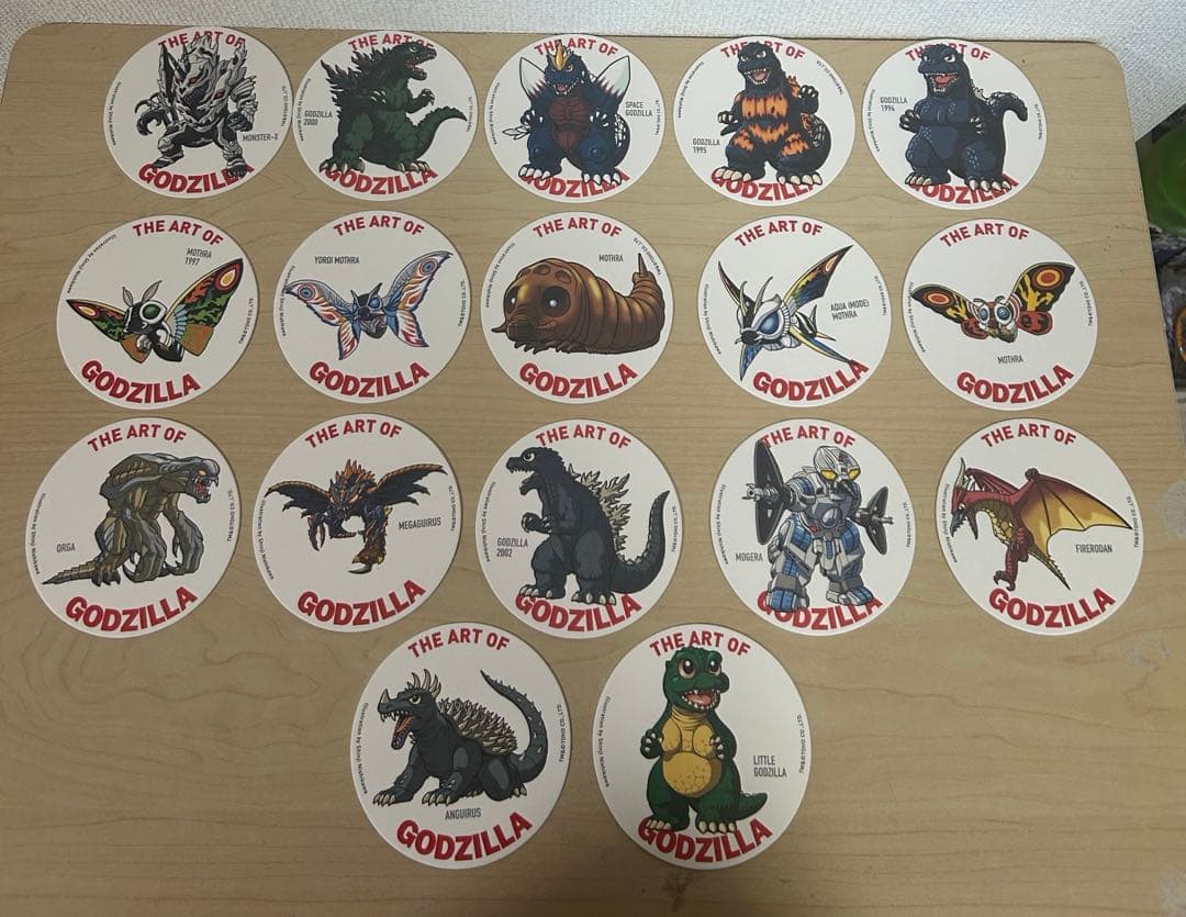 ゴジラ コースター セット。