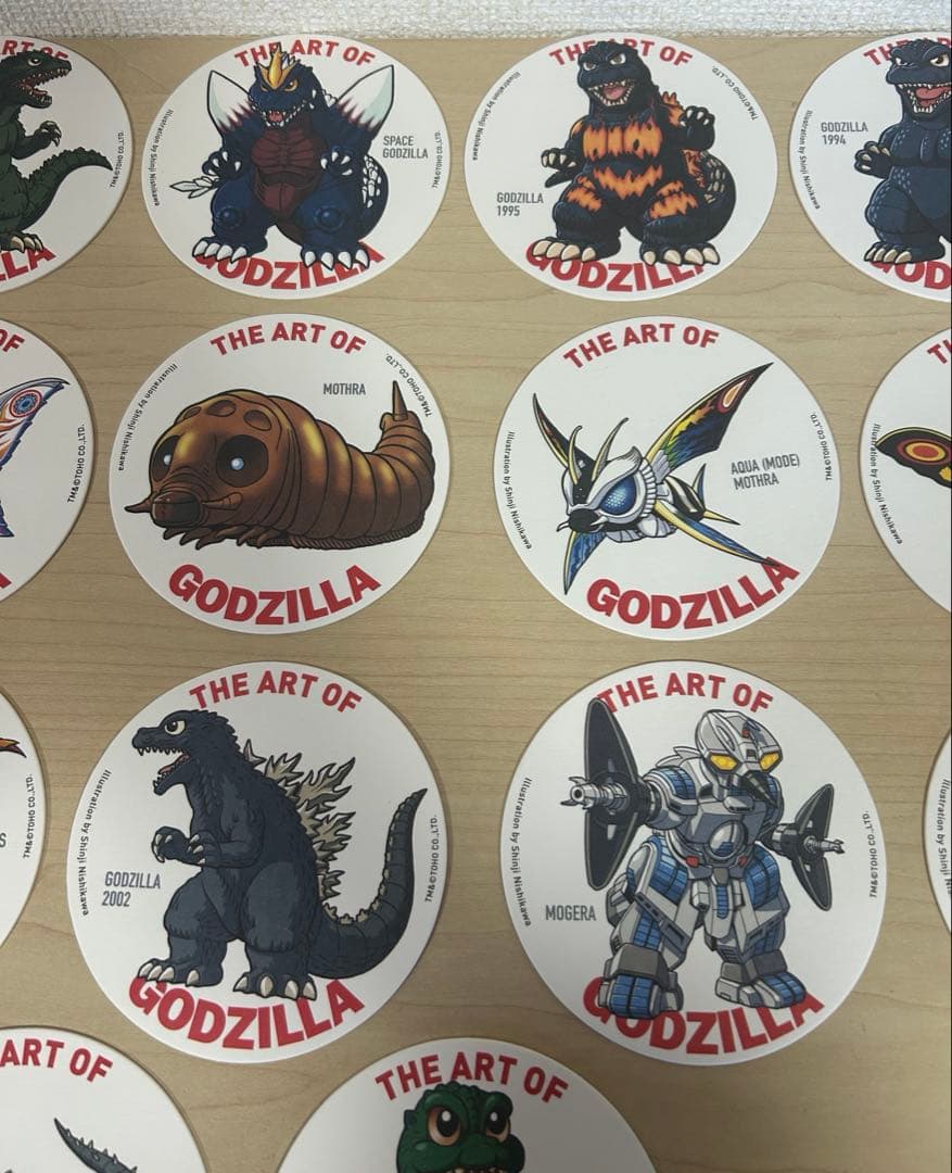 ゴジラ コースター セット。