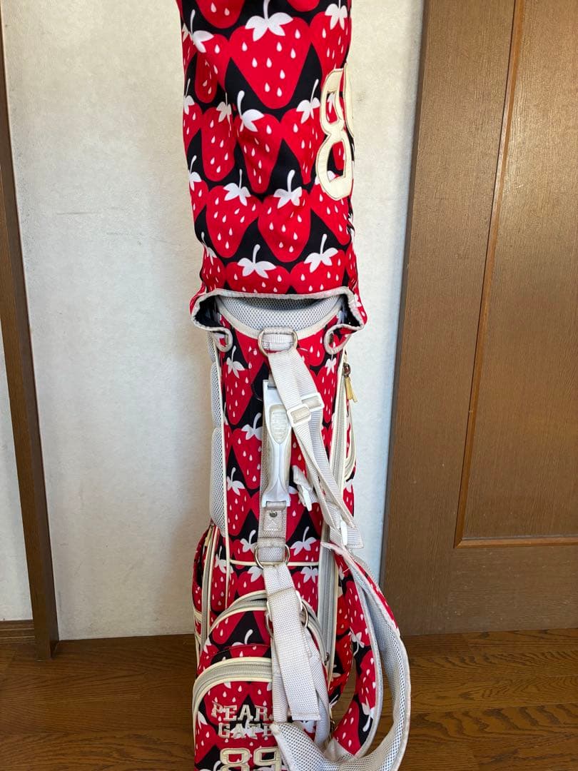 パーリーゲイツ　いちご柄 ゴルフバッグ 89 おまけ付き
