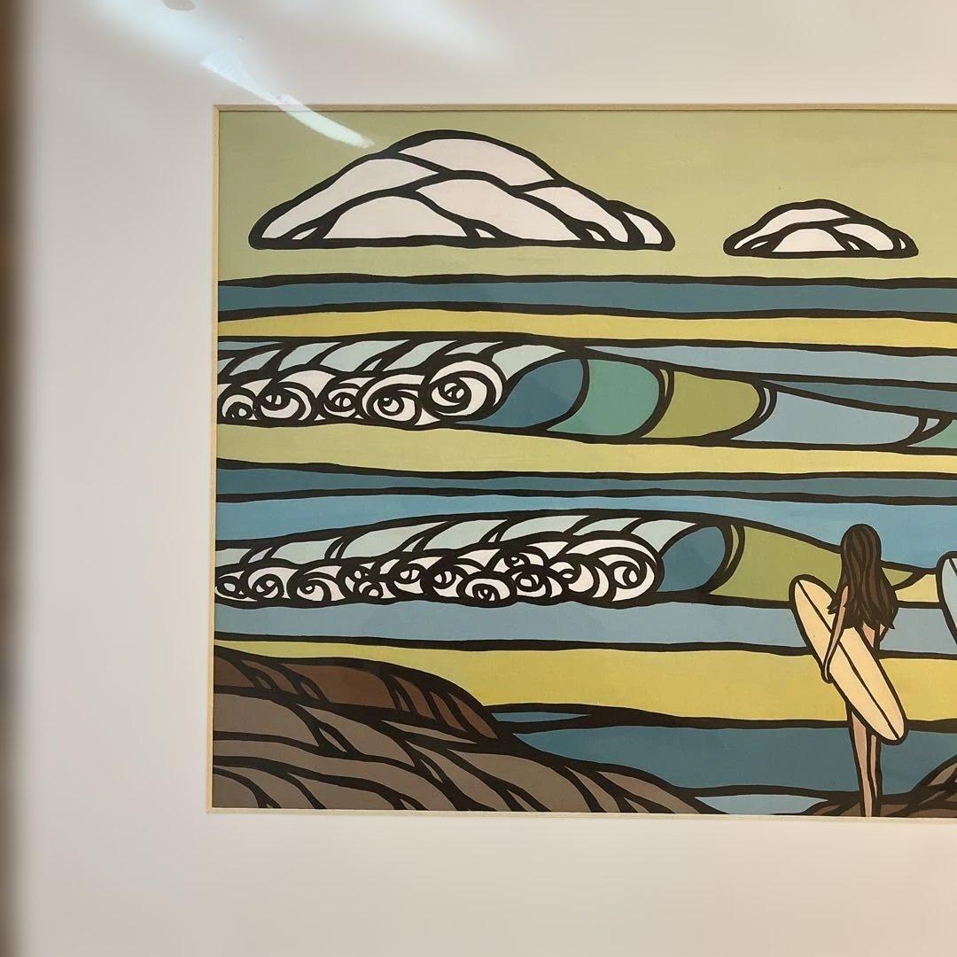 【美品】ヘザーブラウンHeatherBrown“SouthPoint”絵画art