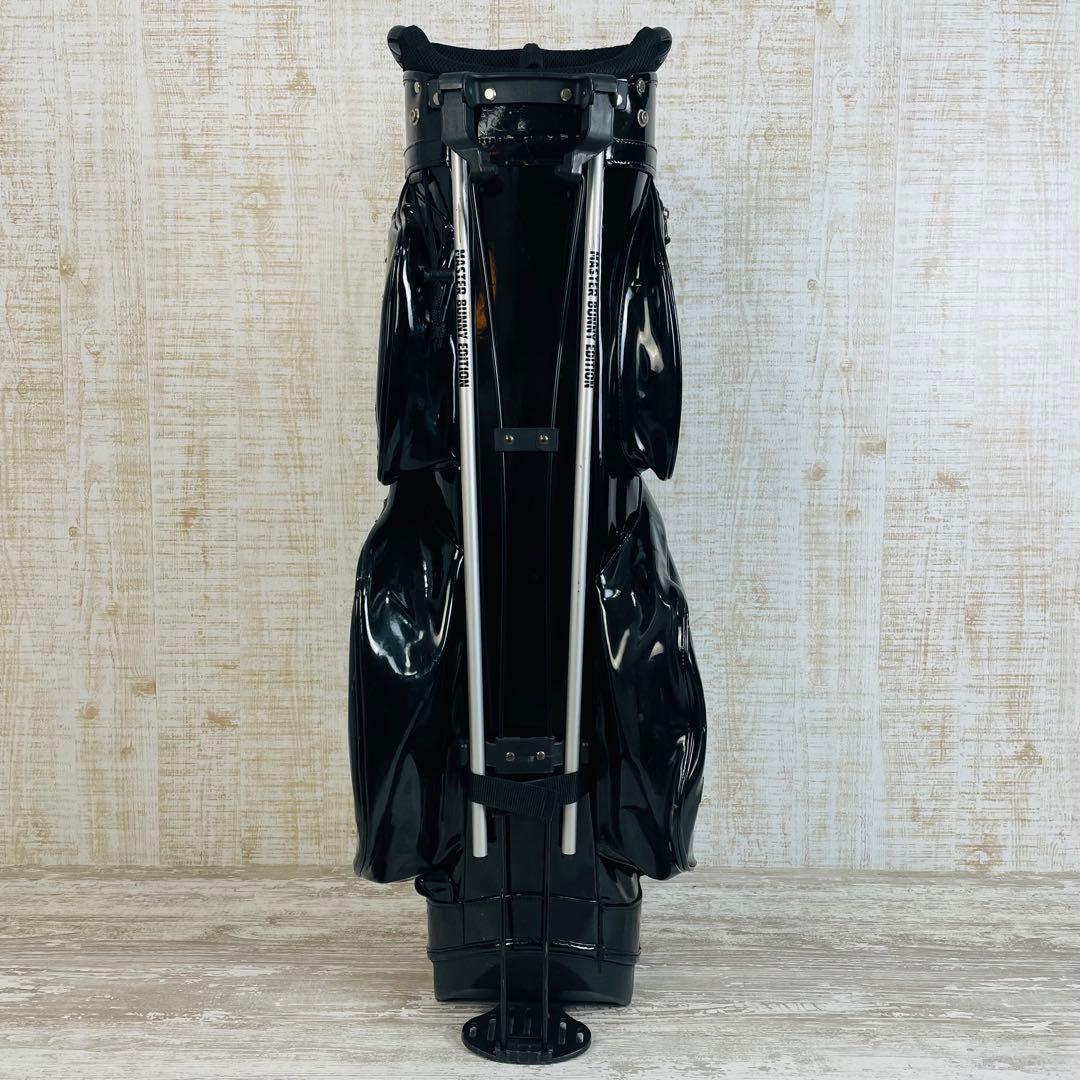 マスターバニーエディション　総エナメル　スタンド　キャディバッグ　ブラック9型