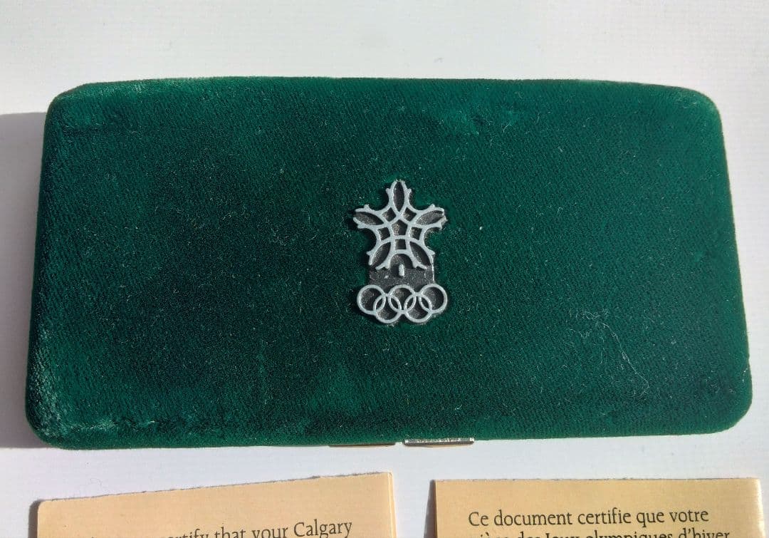 1988年 カルガリーオリンピック記念銀貨 20ドル 2枚セット SV925