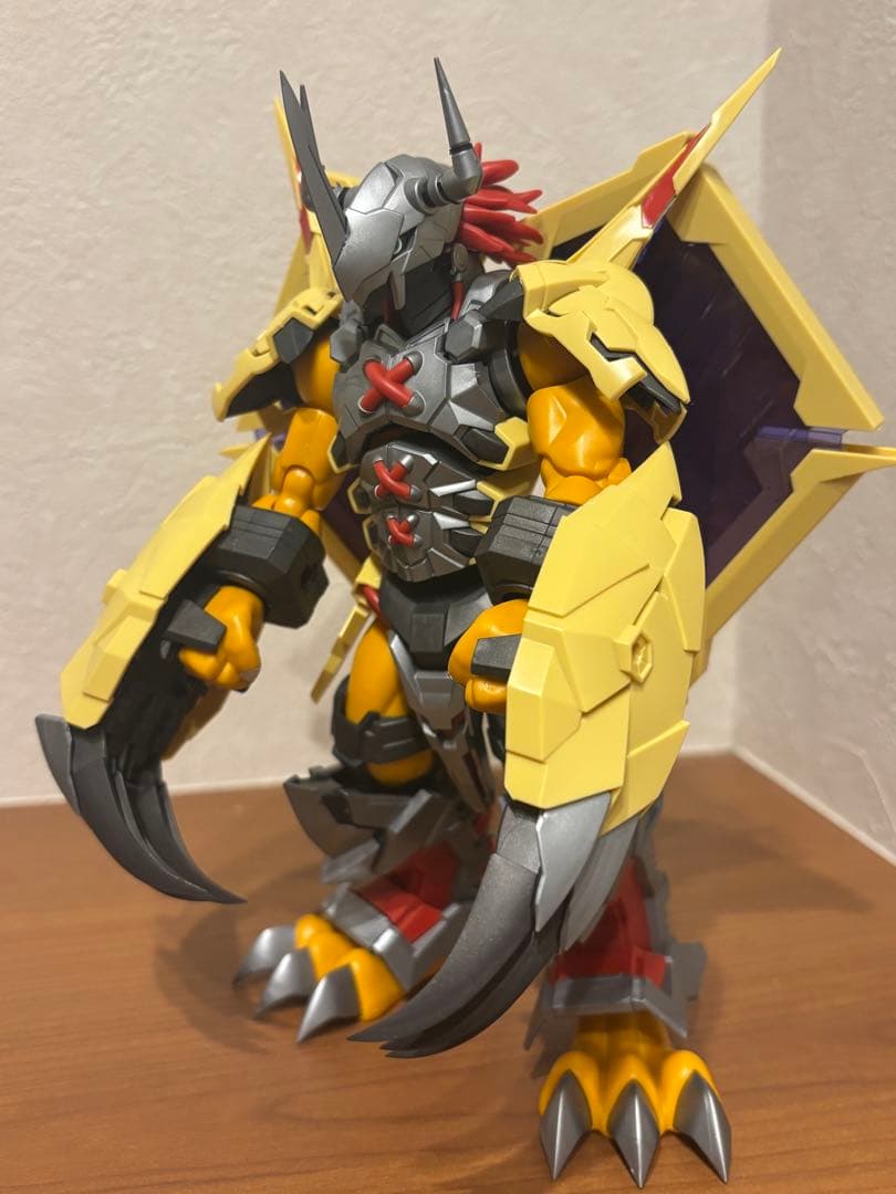 デジモン組立済プラモ　ウォーグレイモン・メタルガルルモン・オメガモン3体セット