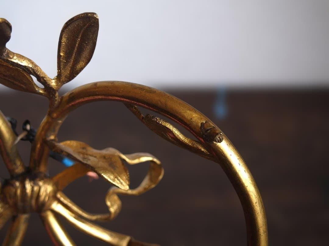 花束のデザイン ピンクのガラスシェード ウォールライト 照明/K313