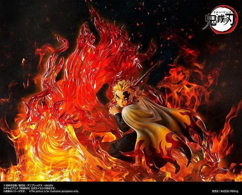 鬼滅の刃 煉獄杏寿郎 1/4スケール プラスチック製 塗装済み完成品フィギュア