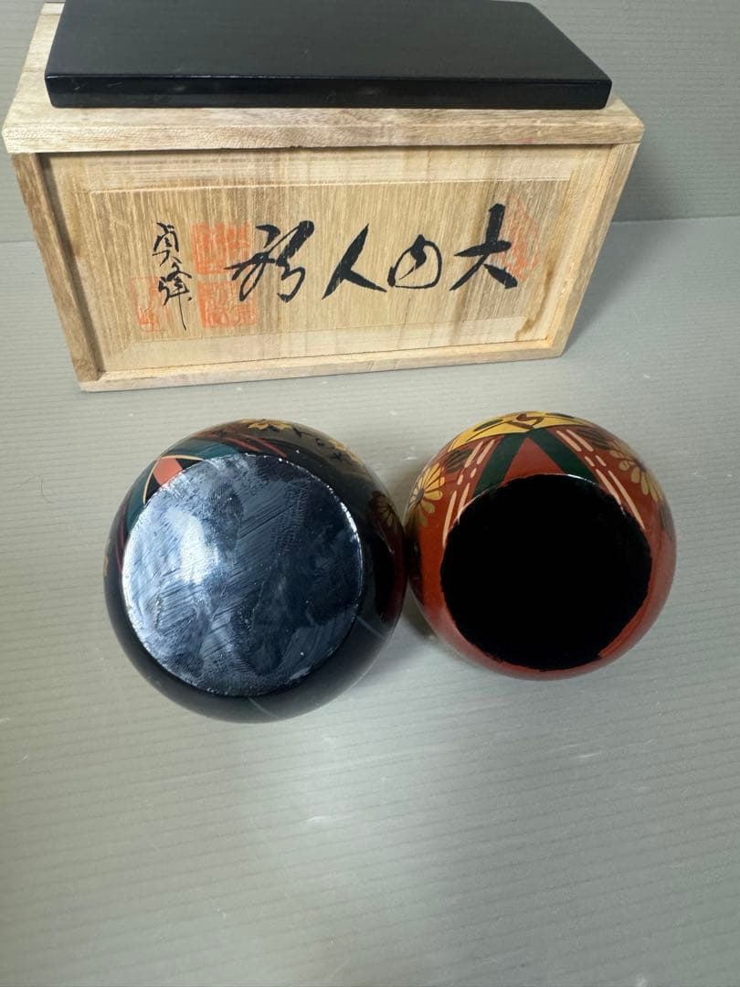 2598 大内人形　郷土人形 雛人形 伝統工芸 共箱有り