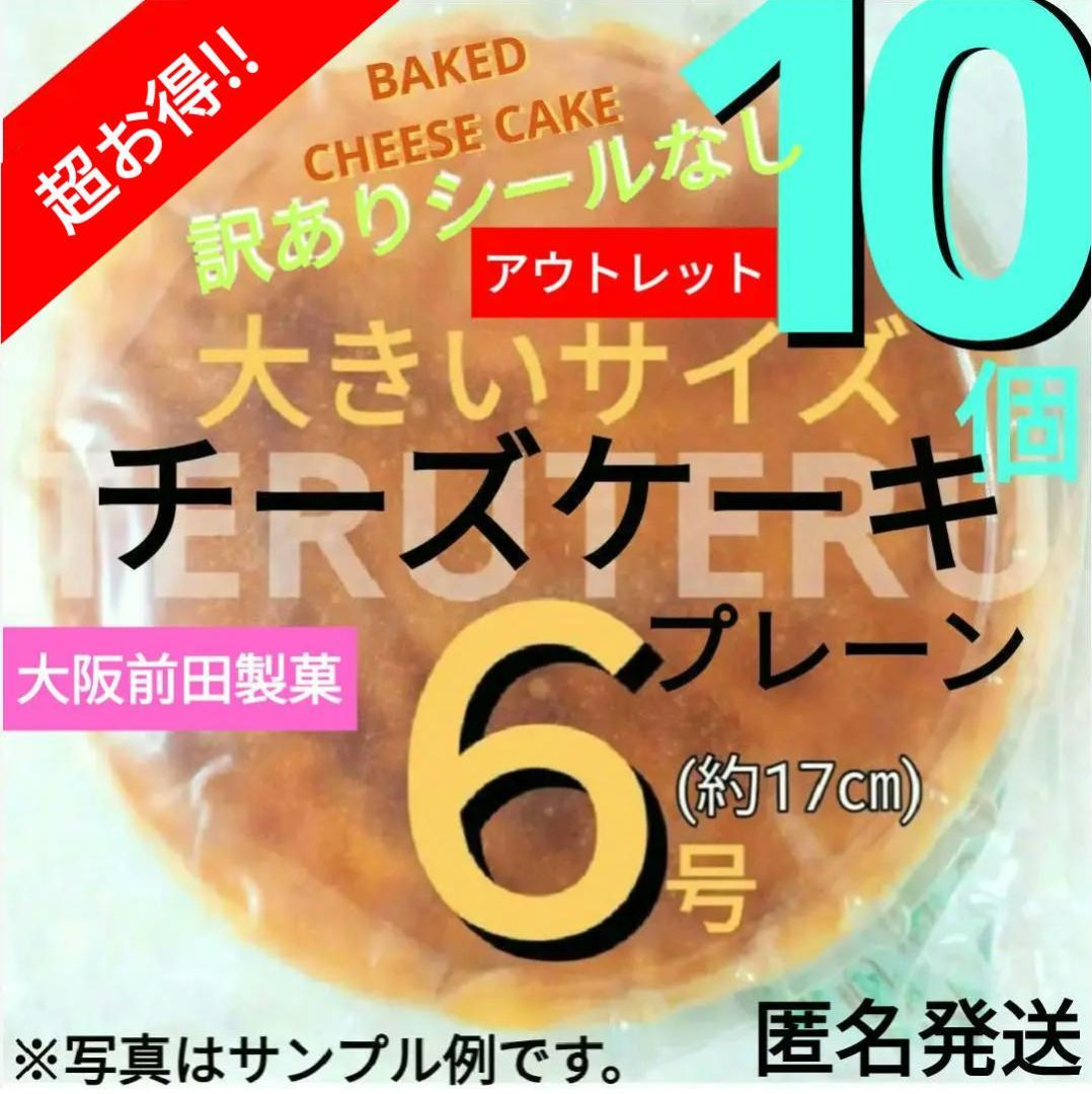 ⭕️アウトレット ⭐️チーズケーキ ⭐️プレーン 大 ６号１０個 工場直売