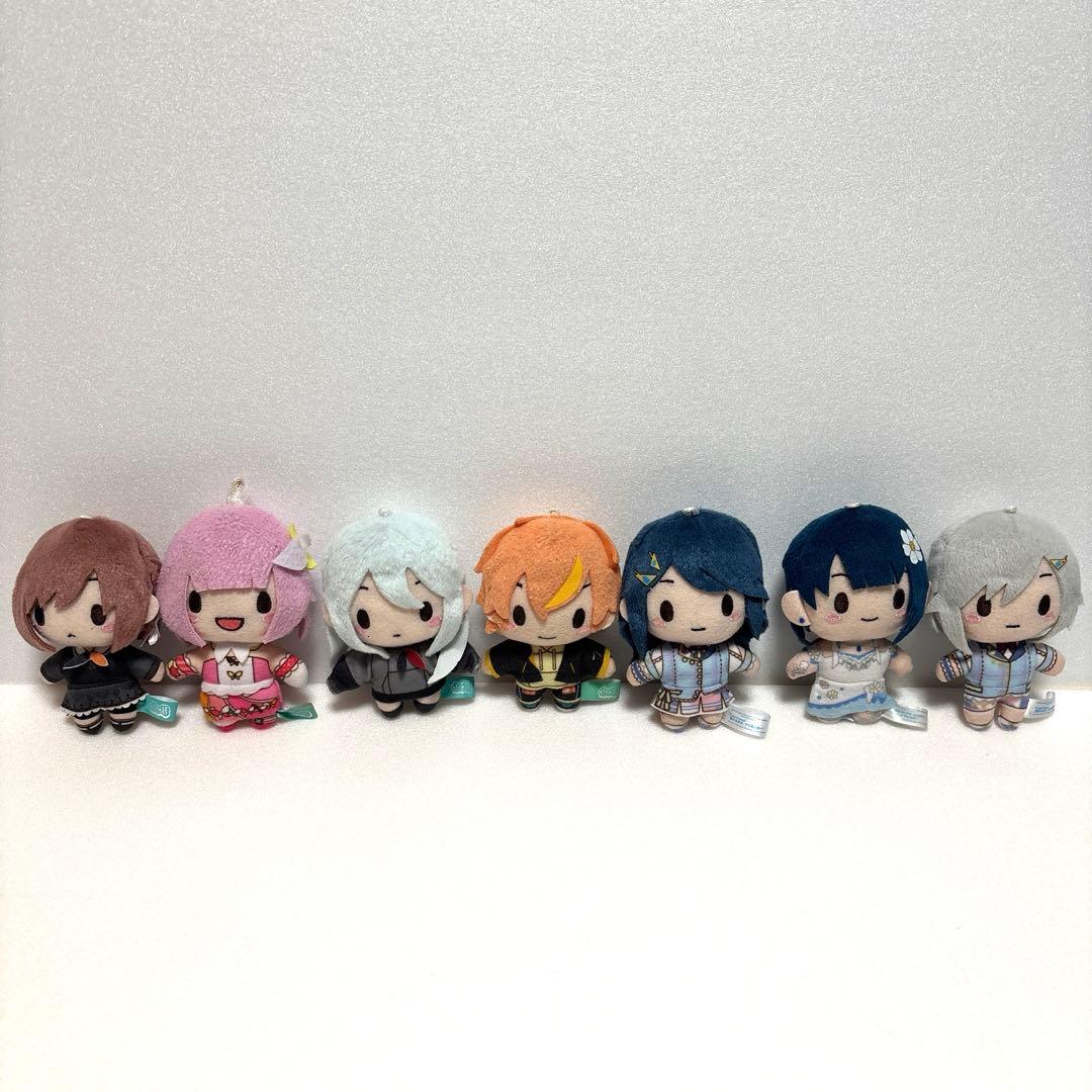 プロセカ　ぬいぐるみマスコット7種セット 中古品　（２点傷み有り）