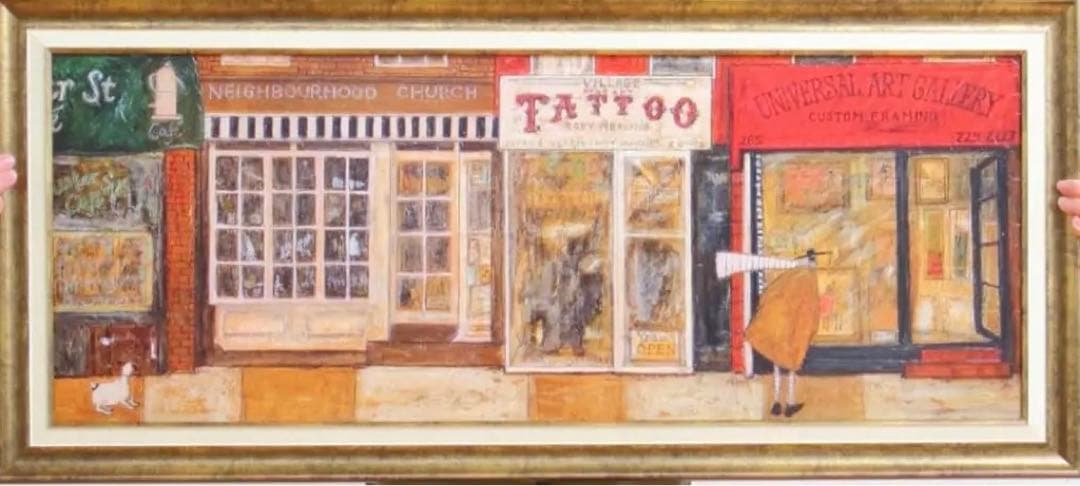 「あなたの住む街角で」 サムトフト アートパネル sam toft 絵画