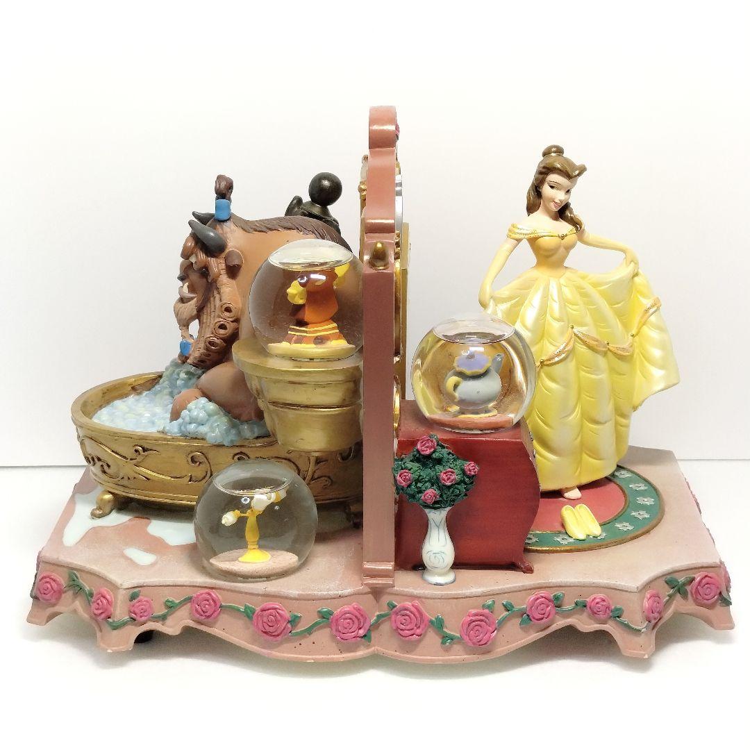 レア ディズニー 美女と野獣 スノードーム フィギュア スノーグローブ 希少品