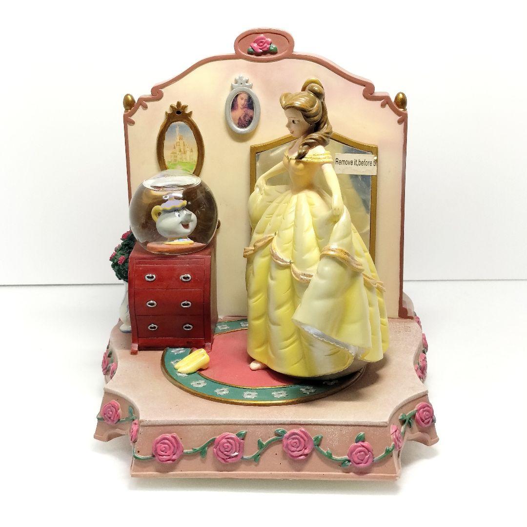 レア ディズニー 美女と野獣 スノードーム フィギュア スノーグローブ 希少品