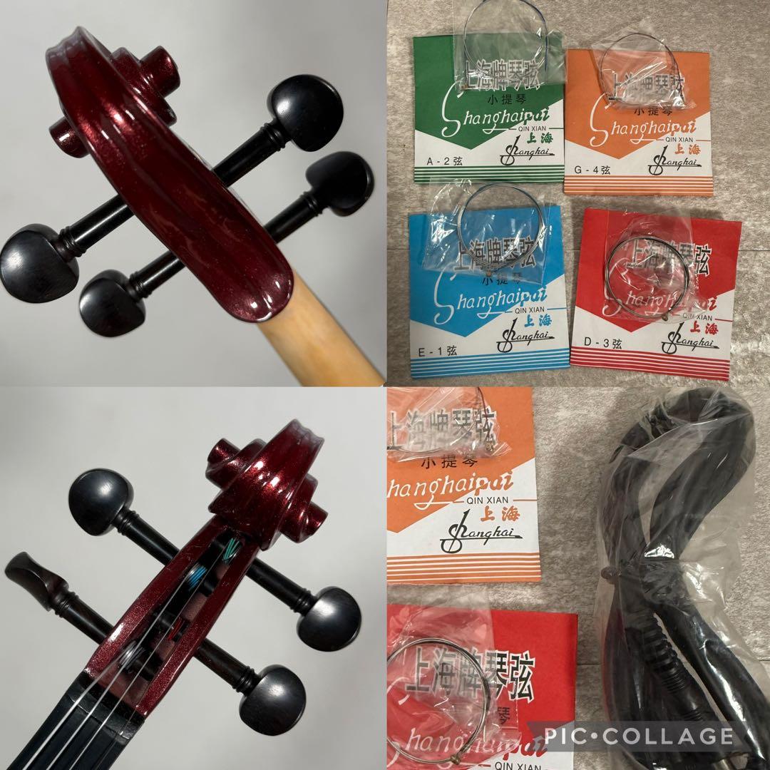 サイレントバイオリン HVPV-30 弓 2本　ケース 付属品付き