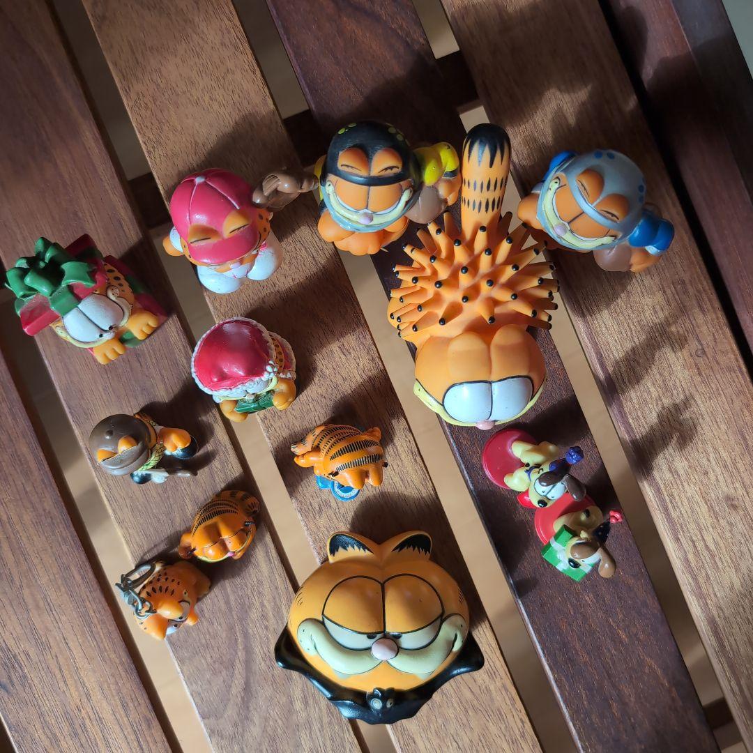 ガーフィールド フィギュア 12体・ドアノブカバー・キーホルダーセット