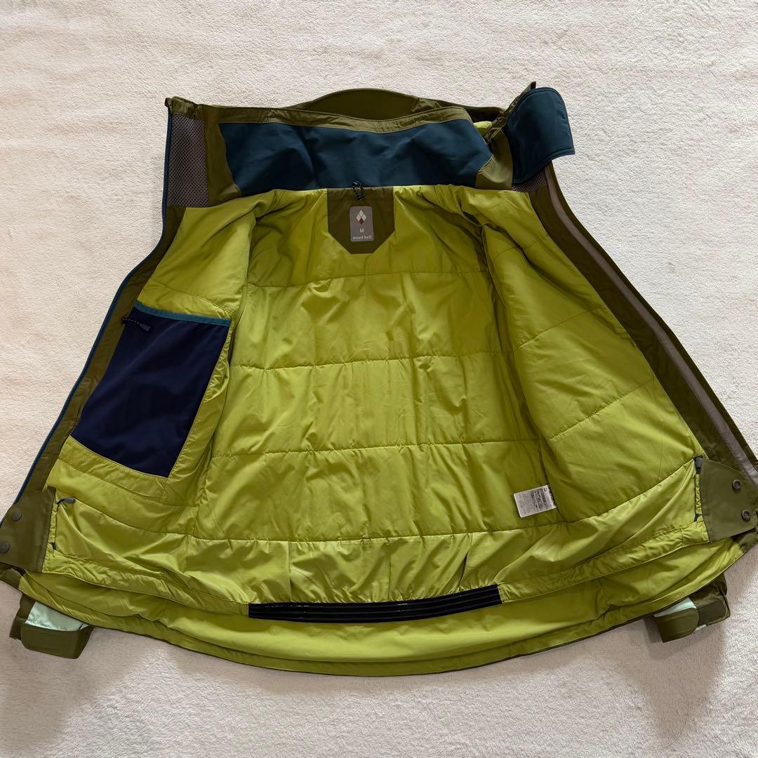 モンベル　シャルモパーカ　グリーン系　スタッフバッグ　スノボー　スキー　Mサイズ