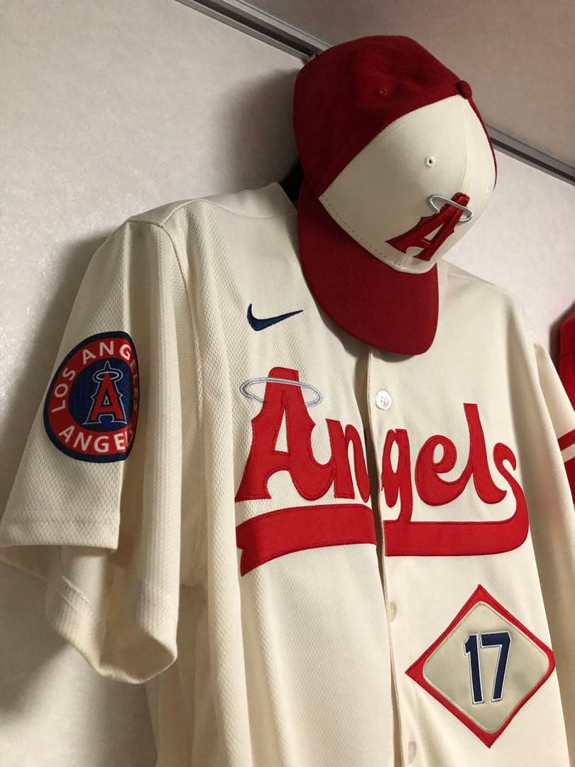 ロサンゼルス・エンゼルス ユニフォーム キャップ付き