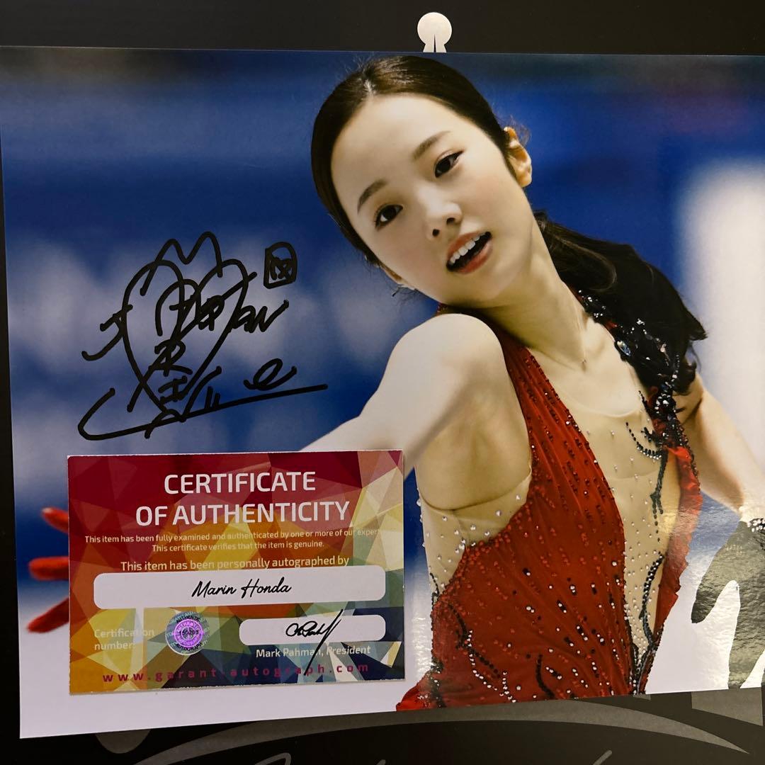 大人気　本田真凜選手　直筆サインPhoto