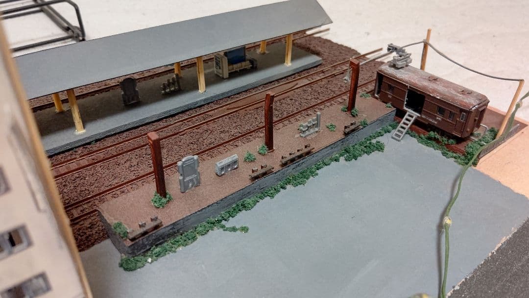 Nゲージ旧室蘭駅風ジオラマ