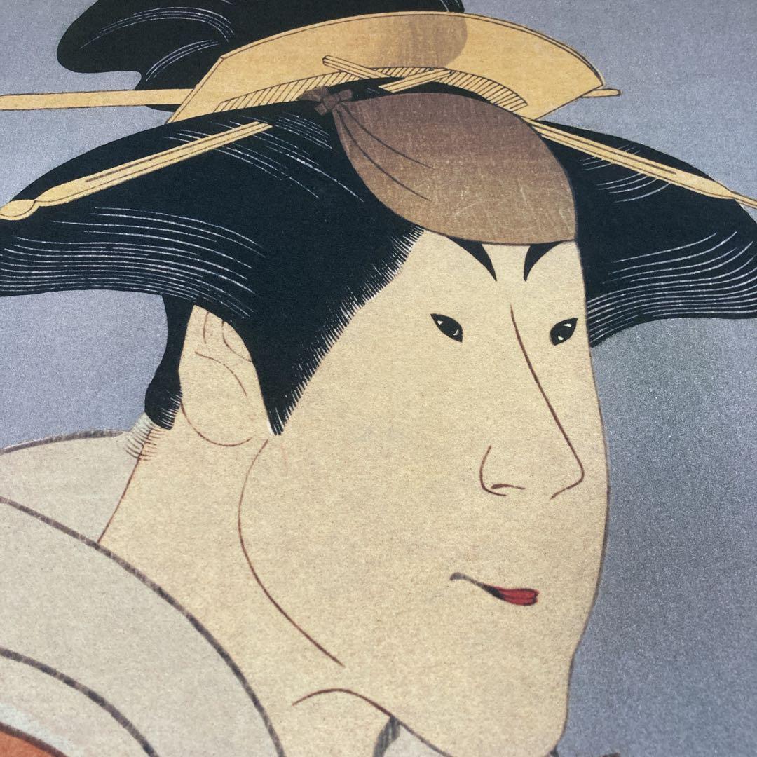 広重　写楽　歌麿　大判和紙製5枚組み　複製　浮世絵　額付き　Ukiyo-e 錦絵