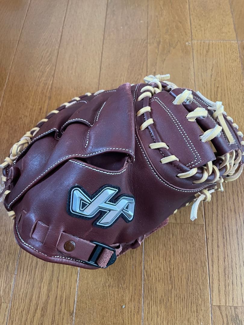 少年軟式用キャッチャーミット　HA PRO-JC8 ブラウン 野球グローブ