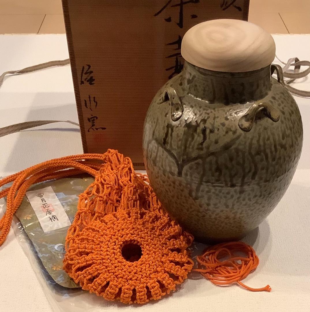 【茶壺】飾り壺　丹波焼　市野信水窯