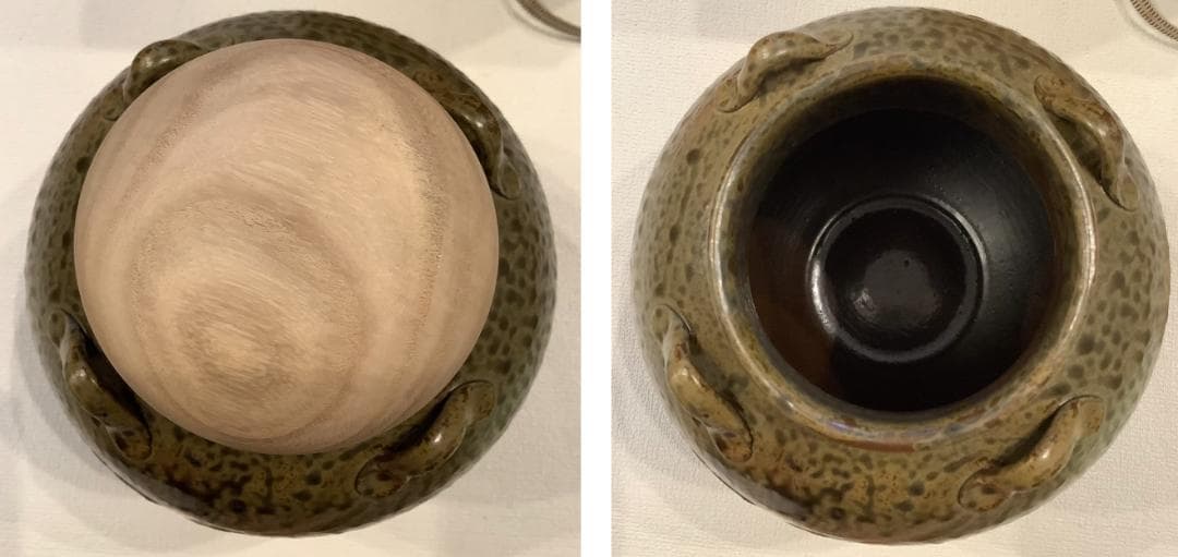 【茶壺】飾り壺　丹波焼　市野信水窯