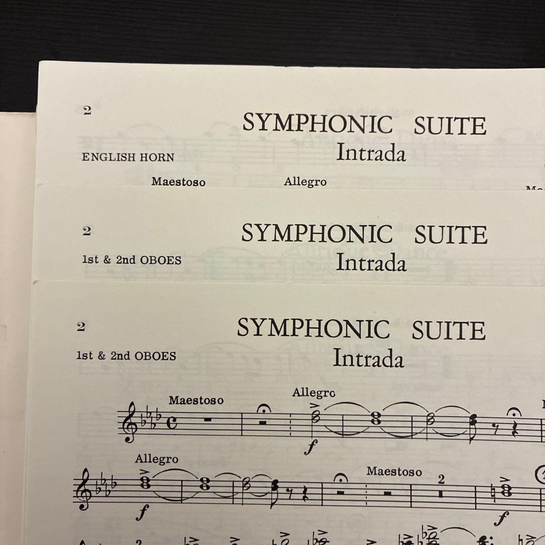 SYMPHONIC SUITE 吹奏楽・楽譜セット（スコア&パート譜）