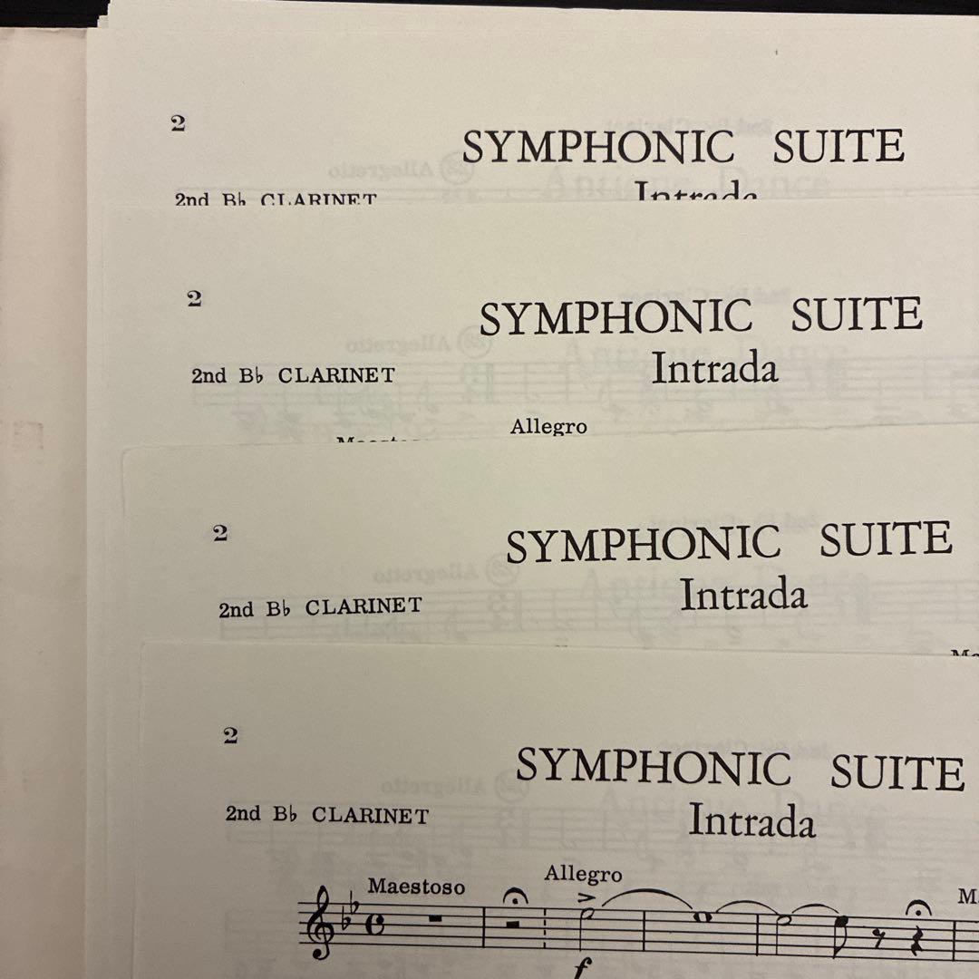 SYMPHONIC SUITE 吹奏楽・楽譜セット（スコア&パート譜）