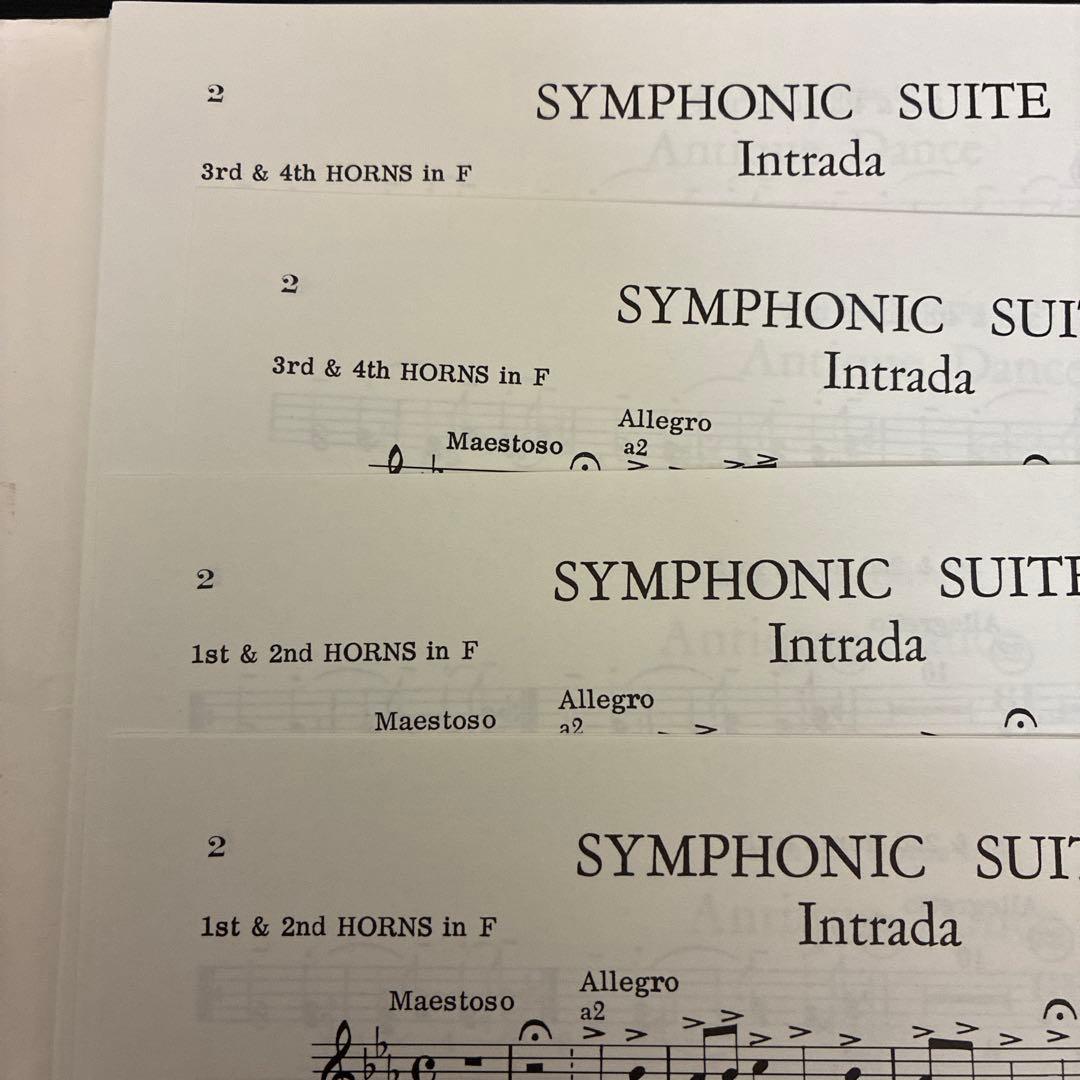 SYMPHONIC SUITE 吹奏楽・楽譜セット（スコア&パート譜）