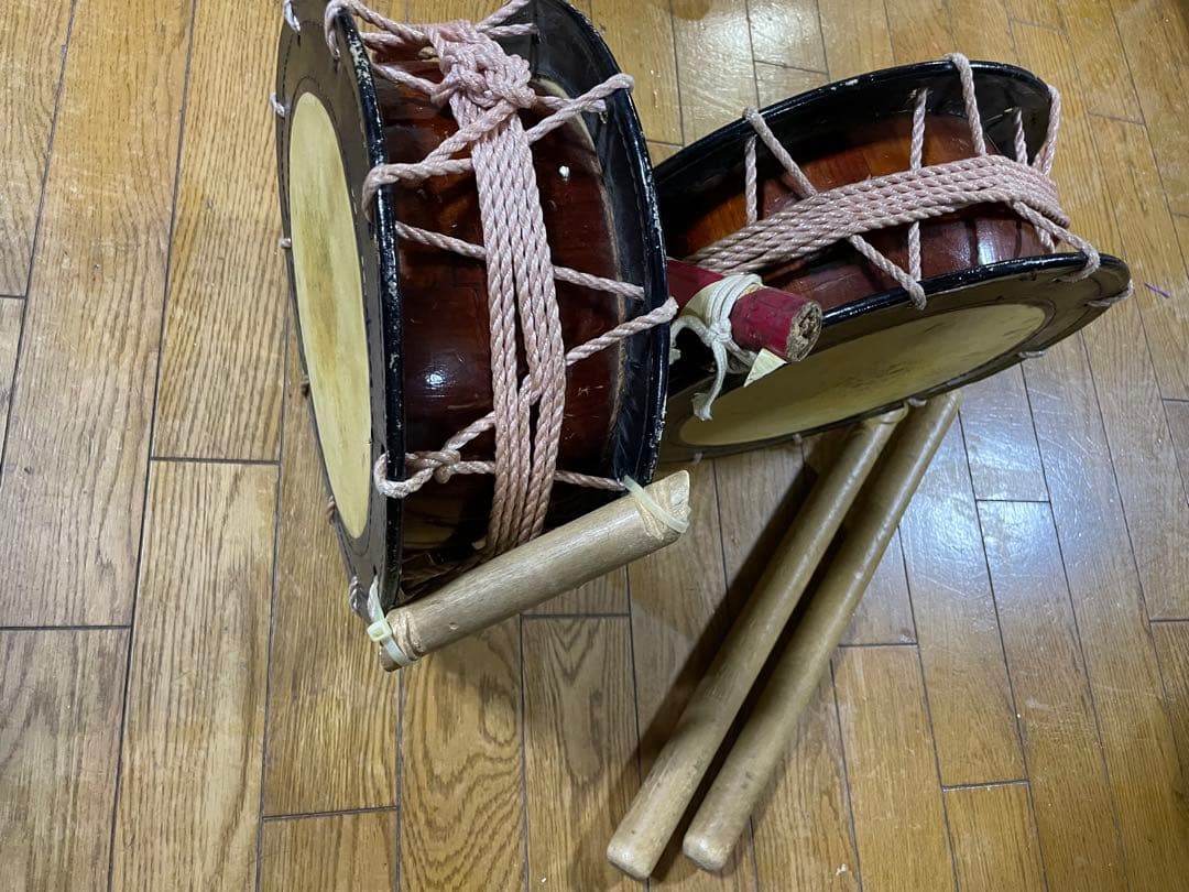 【1セット❗️】エイサー締太鼓 直径30.0cm バチ付き（2個まとめても可）