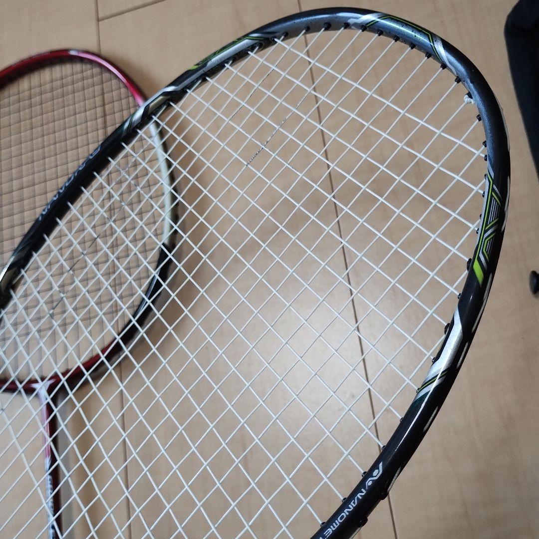YONEX NANORAY900 GRAPHLEX613 ラケット2本 グリップ