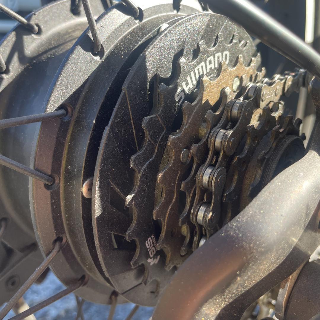 電動アシスト自転車 6段変速 20インチ 街乗り シティタイプ 手渡し 引取