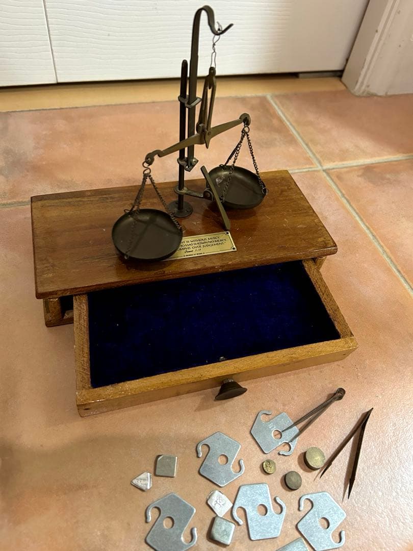 ビンテージ　アンティーク 秤 スケール ディスプレイ インテリア 店舗什器 真鍮