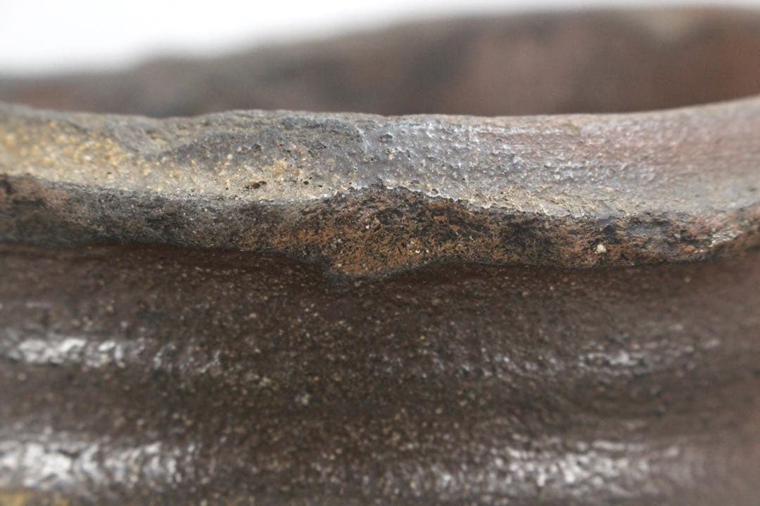 No5593 時代　壷　高さ24.5cm 常滑　備前　花器　陶磁器　送料無料