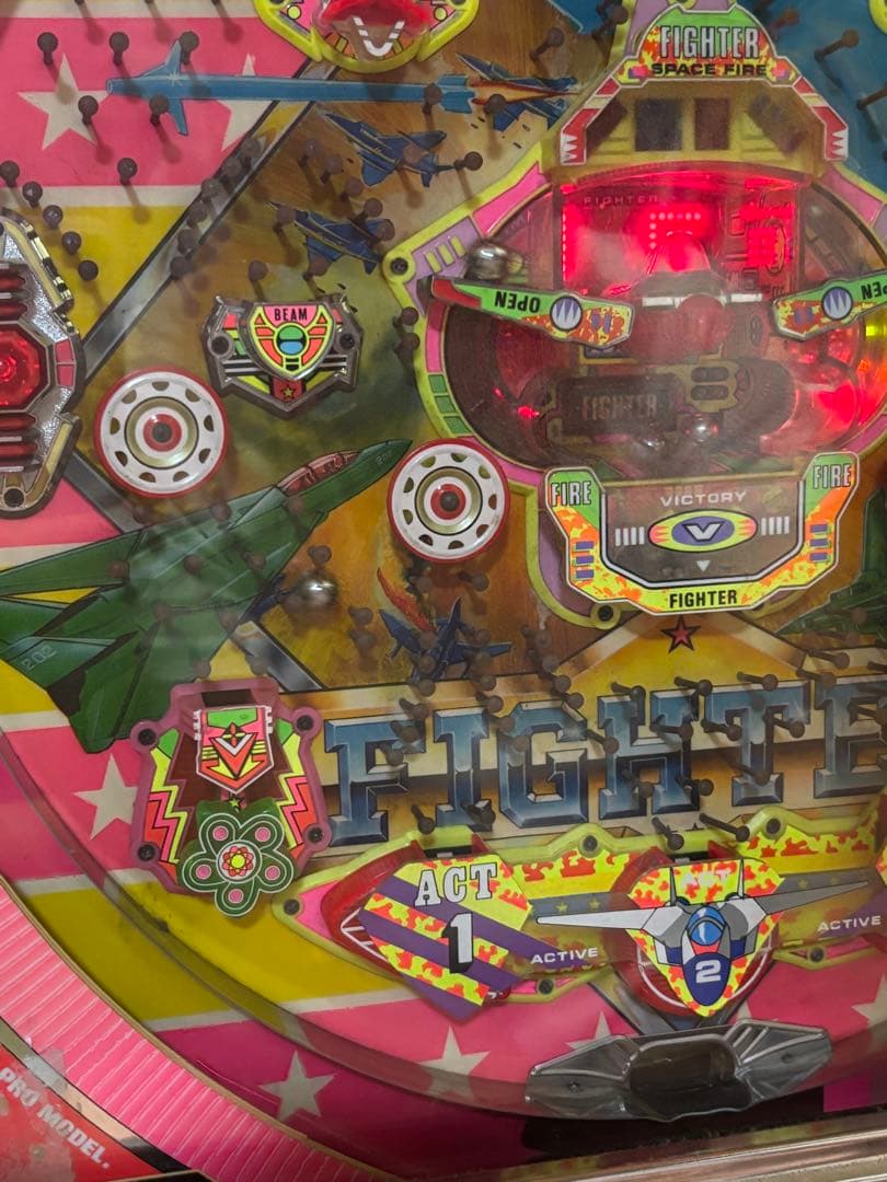 パチンコ　実機　スーパーファイター 循環機 15R羽根モノ初期　京楽 　美品