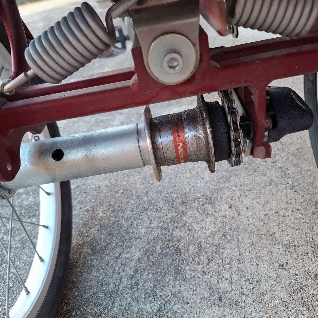 BRIDGESTONE電動アシスト三輪車レッド　ラケットワゴン（使用頻度少なめ）